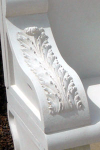 Leaf-Carvings on Bench