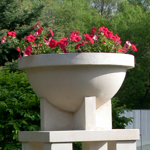 Cast Stone Fountain and Planter FT 1321