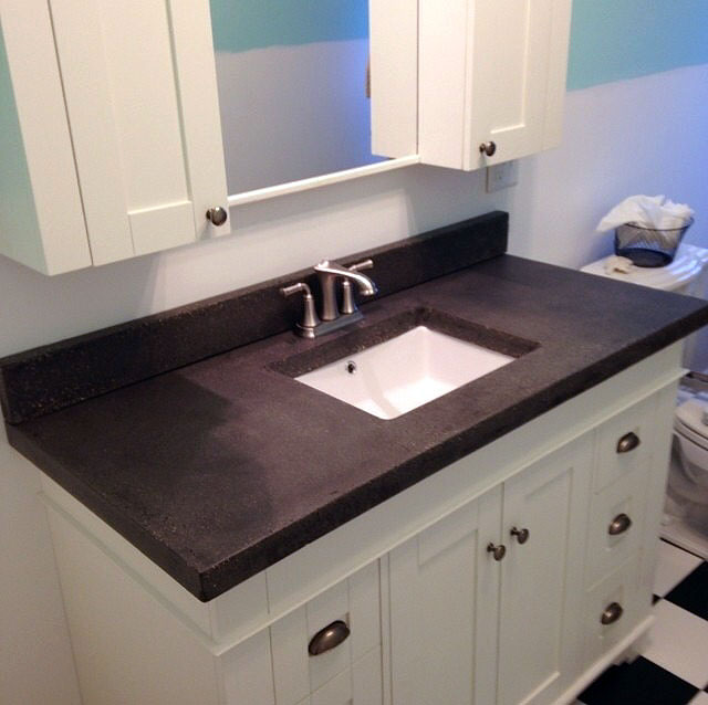 Installed Sink with Countertop Photo